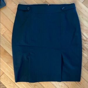 Black/white pin stripe skirt